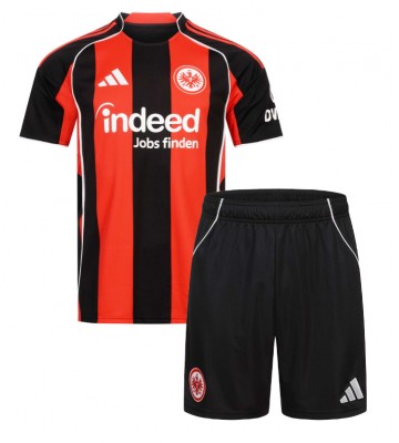 Eintracht Frankfurt Hjemmebanetrøje Børn 2025-26 Kortærmet (+ Korte bukser)